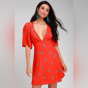 Free People Mockingbird Floral Mini Dress